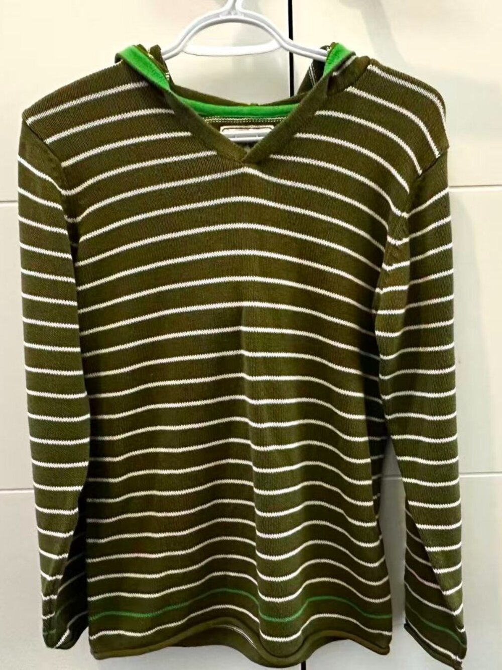 Cherolee Striped Hooded Sweater, Youth XL (14-16)
